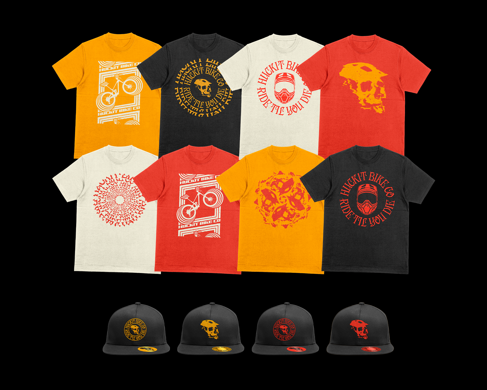 Huckit Short Sleeve T-Shirts and Hats